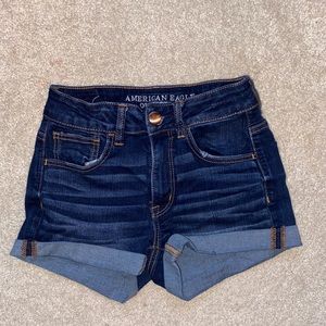Dark Wash AE Denim Shorts
